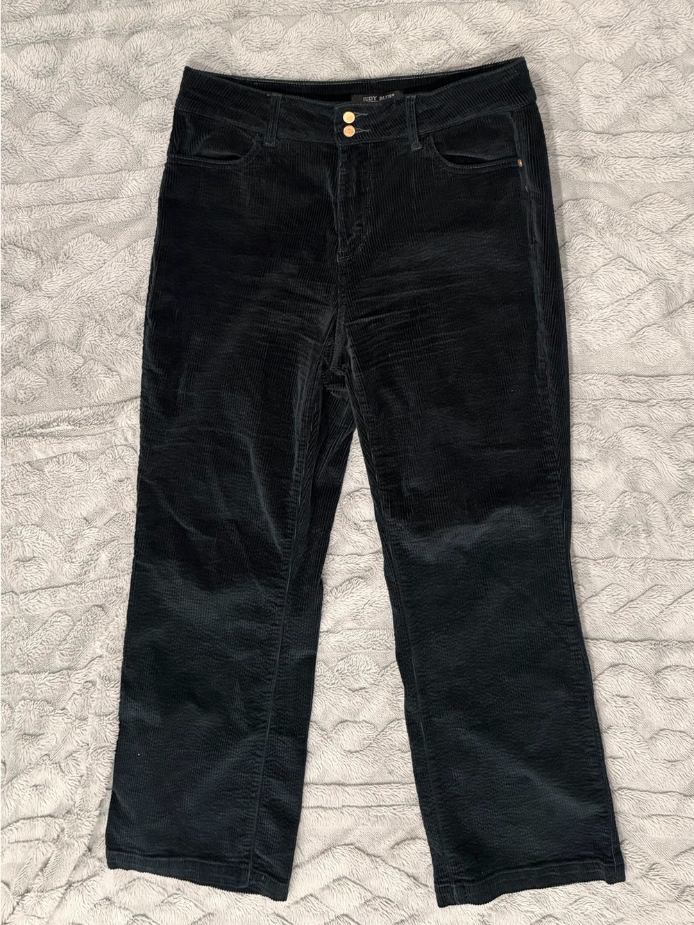 Judy Blue Emerald Dark Green Corduroy Straight Leg Jeans | 16W | Good Condition